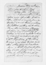 2 pages written 29 May 1863 by Daniel Marquis Munn in Napier City to Sir Donald McLean, from Inward letters - Daniel Munn