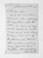 1 page written 17 Aug 1872 by John Martin to Sir Donald McLean, from Inward letters - Surnames, Mar - Mar