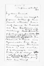 2 pages written 12 Dec 1862 by Sir Donald McLean in Napier City to Bingham Arthur Ferard, from Inward letters - B A Ferard