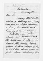 3 pages written 16 Feb 1861 by Edward Francis Harris in Makaraka to Sir Donald McLean, from Inward letters - Surnames, Har - Haw