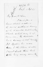 3 pages written 1 Feb 1860 by Michael Fitzgerald in Napier City to Sir Donald McLean, from Inward letters - Michael Fitzgerald