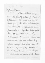 8 pages written 3 Oct 1862 by Sir Thomas Robert Gore Browne in Hobart to Sir Donald McLean, from Inward and outward letters - Sir Thomas Gore Browne (Governor)