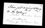 1 page, from Inward family correspondence - Archibald John McLean (brother)