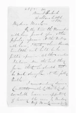3 pages written 16 Mar 1866 by Henry Robert Russell to Sir Donald McLean in Napier City, from Inward letters - H R Russell