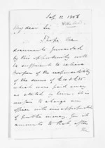 6 pages written 11 Sep 1856 by Henry Halse, from Inward letters - Henry Halse