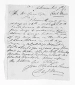 1 page written 4 Nov 1853 by Daniel Marquis Munn in Ahuriri to Sir Donald McLean, from Inward letters - Daniel Munn