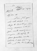 3 pages written 16 Sep 1876 by Samuel Locke in Napier City, from Inward letters - Samuel Locke