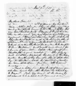 5 pages written 9 Nov 1859 by Jessie Anna McLean to Sir Donald McLean, from Inward letters - Jessie A McLean