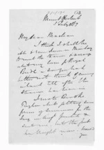 3 pages written 3 Jul 1863 by Henry Robert Russell in Herbert, Mount to Sir Donald McLean, from Inward letters - H R Russell