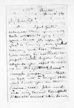 4 pages written 13 Jan 1860 by Colin Campbell, from Inward letters - Surnames, Campbell