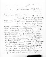 4 pages written 2 Feb 1861 by Sir Donald McLean in Auckland Region, from Secretary, Native Department -  War in Taranaki and Waikato and King Movement