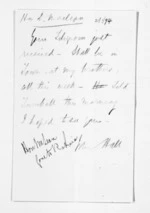 1 page written by Sir John Hall to Sir Donald McLean, from Inward letters -  Sir John Hall