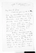 3 pages written 5 Jun 1872 by Sir Donald McLean in Alexandra, from Native Minister - Meetings with Waikato chiefs and final pacification of the King Country