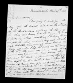 4 pages written 29 Mar 1861 by Archibald John McLean in Maraekakaho to Sir Donald McLean, from Inward family correspondence - Archibald John McLean (brother)