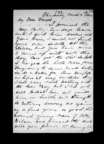 2 pages written 8 Mar 1864 by Archibald John McLean in Glenorchy to Sir Donald McLean, from Inward family correspondence - Archibald John McLean (brother)