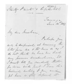 11 pages written 21 Jun 1869 by Philip Harington in Tauranga to Sir Donald McLean, from Inward letters - Philip Harington