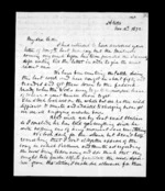 3 pages written 18 Nov 1872 by Sir Robert Donald Douglas Maclean to Sir Donald McLean, from Inward family correspondence - Douglas Maclean (son)