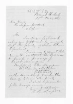 1 page written 30 May 1867 by Henry Robert Russell to Sir Donald McLean in Napier City, from Inward letters - H R Russell