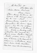 4 pages written 30 Oct 1870 by Louis Hetet in Te Kuiti, from Inward letters - Henry Tacy Clarke