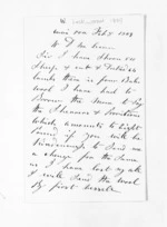 2 pages written 5 Feb 1869 by W Lockwood in Wairoa to Sir Donald McLean, from Inward letters - Surnames, Loc - Log