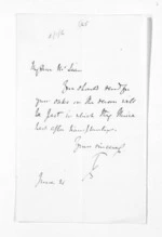 1 page written by Sir Thomas Robert Gore Browne to Sir Donald McLean, from Inward letters - Sir Thomas Gore Browne (Governor)