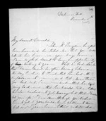 4 pages written 5 Nov 1851 by Susan Douglas McLean in Wellington to Sir Donald McLean, from Inward family correspondence - Susan McLean (wife)