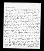 5 pages written   1855 by Archibald John McLean to Sir Donald McLean in Wellington and New Zealand, from Inward family correspondence - Archibald John McLean (brother)