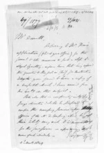 2 pages written by Edward John Eyre to Alfred Domett, from Native Land Purchase Commissioner - Papers