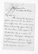 4 pages written 16 Oct 1872 by Robert Smelt Bush in Ngaruawahia to Sir Donald McLean, from Inward letters - Robert S Bush