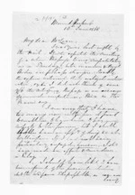 1 page written 10 Jun 1868 by Henry Robert Russell to Sir Donald McLean, from Inward letters - H R Russell