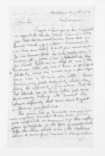 3 pages written 8 May 1858 by William Fraser in Auckland Region to Sir Donald McLean, from Inward letters - Surnames, Fra - Fri