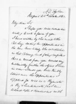 3 pages written 23 Oct 1862 by John Thomas Tylee in Napier City to Sir Donald McLean in Auckland City, from Inward letters - Surnames, Tut - Tyl