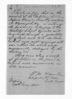 1 page written 30 May 1868 by Henry Martin Hamlin in Napier City, from Inward letters - Surnames, Hamlin