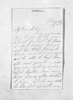 6 pages written by Sarah Frances Webster in Taranaki Region to Sir Donald McLean, from Inward letters - Surnames, Web - Wee