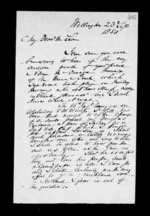 2 pages written 23 Sep 1858 by Robert Roger Strang in Wellington to Sir Donald McLean, from Family correspondence - Robert Strang (father-in-law)