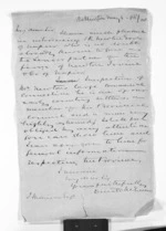 1 page written 6 May 1867 by Sir Donald McLean in Wellington, from Outward drafts and fragments