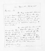 3 pages written 30 Oct 1856 by Henry Halse in New Plymouth District to Sir Donald McLean, from Inward letters - Henry Halse