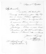 2 pages written 6 Jul 1868 by Alexander Kennedy in Napier City to Sir Donald McLean, from Inward letters -  Alexander Kennedy