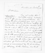 2 pages written 24 Dec 1858 by Henry King in New Plymouth to Sir Donald McLean, from Inward letters -  Henry King