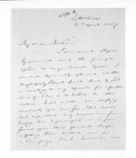 4 pages written 21 Apr 1857 by William John Warburton Hamilton in Lyttelton to Sir Donald McLean, from Inward letters - J W Hamilton