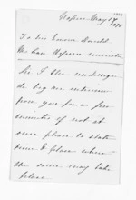 2 pages written 17 May 1870 by Charles Price in Napier City to Sir Donald McLean, from Inward letters - Surnames, Pre - Pri