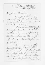 2 pages written 20 Apr 1865 by Henry Robert Russell in Herbert, Mount to Sir Donald McLean, from Inward letters - H R Russell