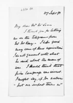 2 pages written 27 Sep 1873 by Sir James Fergusson to Sir Donald McLean, from Inward letters - Sir James Fergusson (Governor)