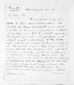 4 pages written 29 Nov 1856 by Henry Halse to Sir Donald McLean, from Inward letters - Henry Halse