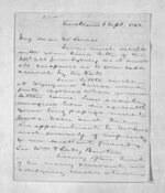 8 pages written 6 Sep 1862 by Sir Donald McLean in Auckland Region to Thomas William Lewis, from Inward letters -  T W Lewis