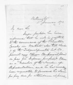 4 pages written 11 Jan 1873 by Colonel William Moule in Wellington to Sir Donald McLean, from Inward letters - W Moule