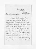 2 pages written 19 May 1865 by Algernon Gray Tollemache to Sir Donald McLean in Napier City, from Inward letters - A G Tollemache