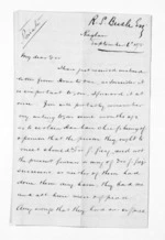 4 pages written 6 Sep 1875 by Robert Smelt Bush in Raglan to Sir Donald McLean in Wellington, from Inward letters - Robert S Bush