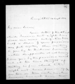 3 pages written 24 Aug 1850 by Sir Donald McLean in Rangitikei District to Susan Douglas McLean, from Inward and outward family correspondence - Susan McLean (wife)