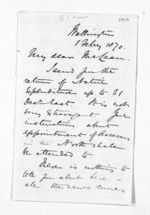 6 pages written 1 Feb 1870 by George Sisson Cooper in Wellington to Sir Donald McLean, from Inward letters - George Sisson Cooper